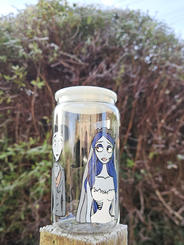 The Corpse Bride Inspired Glass Can