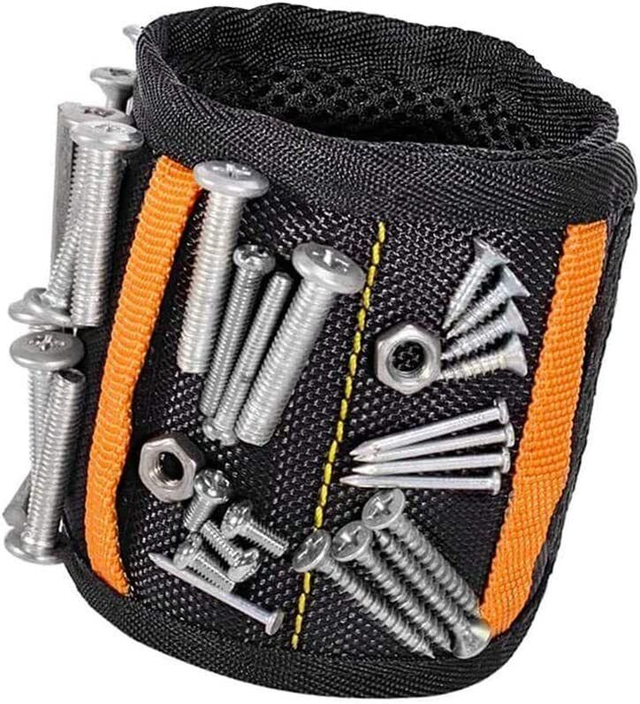 Magnetic Wristband 15 Powerful Magnets Belt for Holding Tools Nails Drill bits