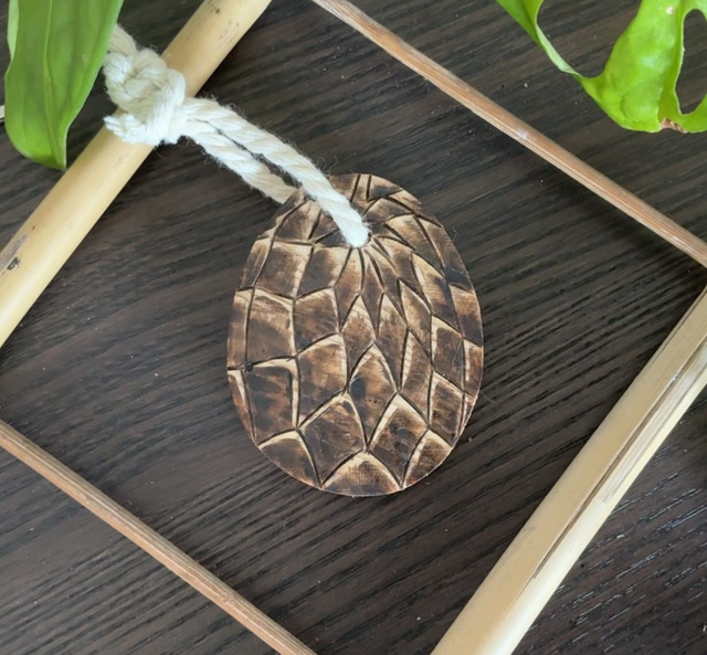 Porte Clef Œuf - Pyrogravure