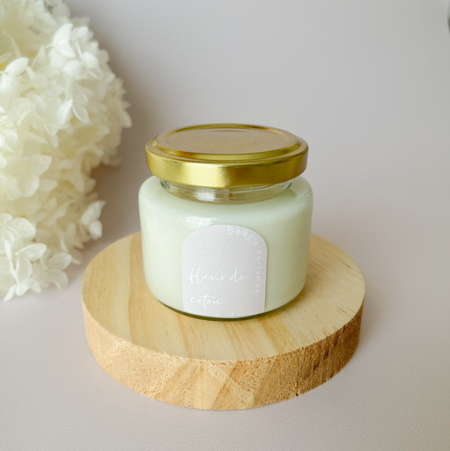 Bougie parfumée artisanale - Fleur de coton