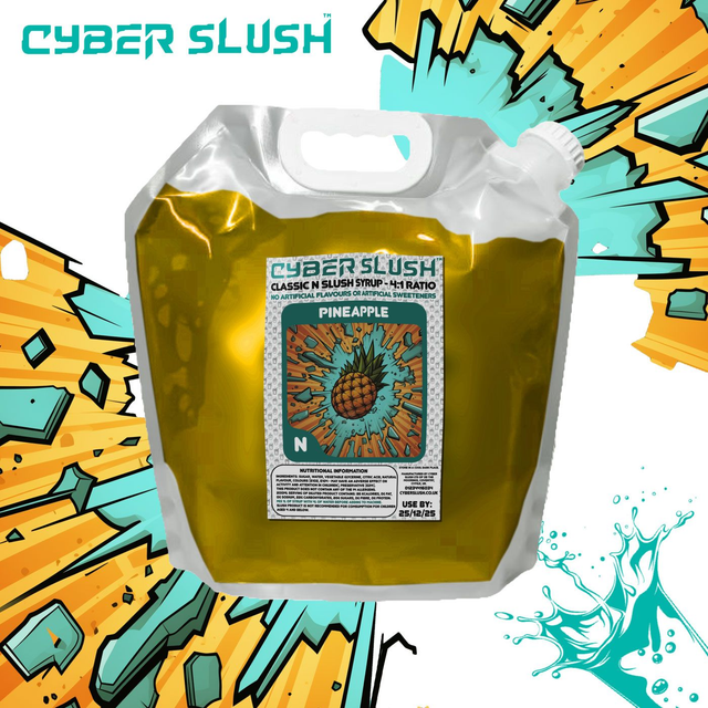 CyberSlush Pineapple Syrup - Natural Flavour / Natural Sweetness - 5L