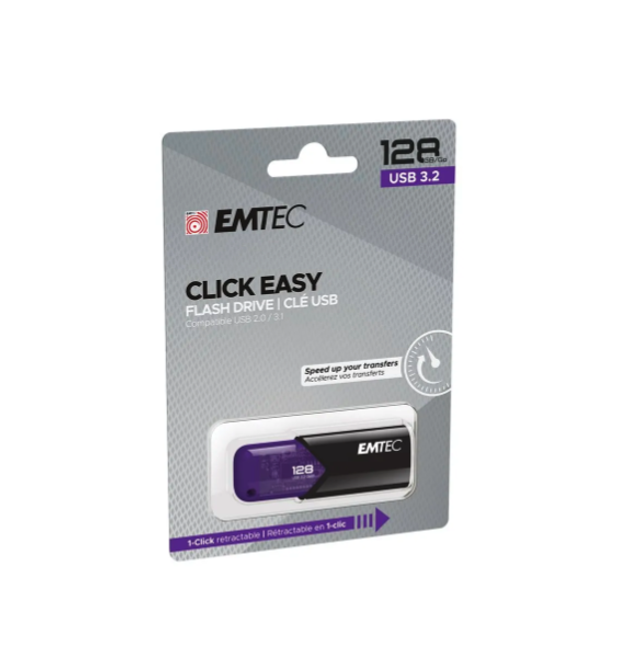 Emtec B110 Click Easy 3.2 - clé USB 128 Go - USB 3.2