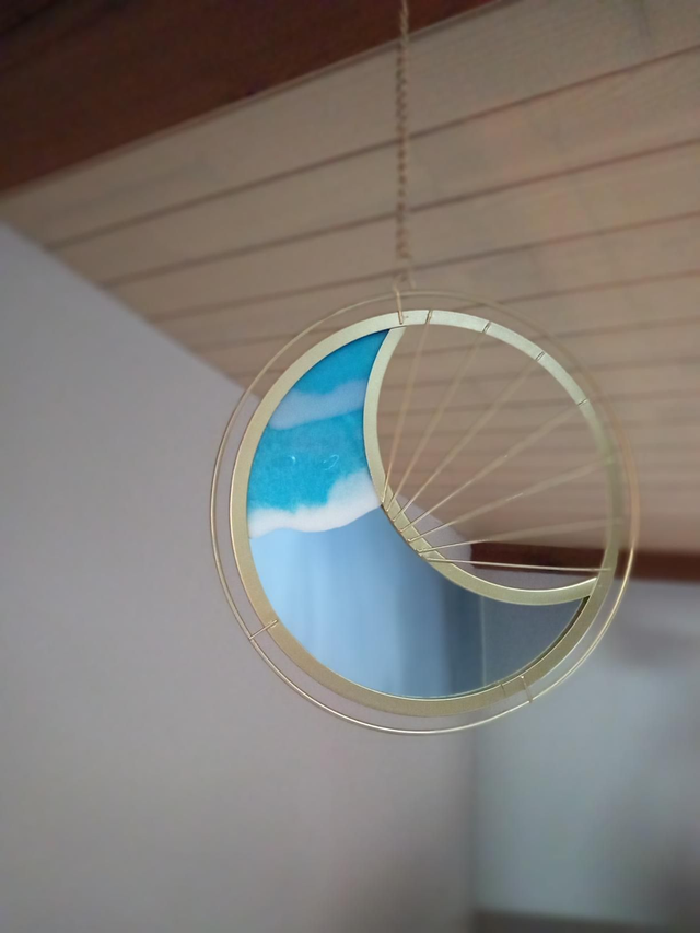 Miroir lune bleue 