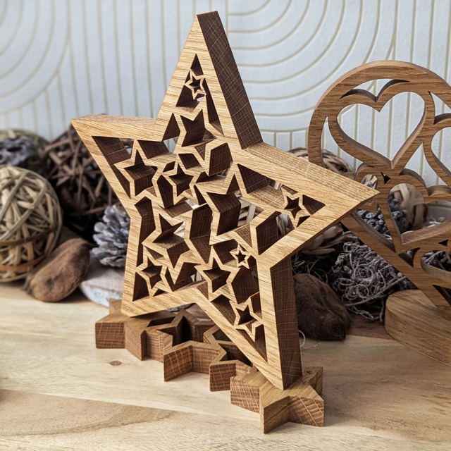 Etoile en chêne
