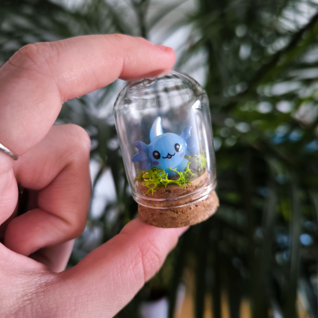 Toup&#039;tit protecteur - Axolotl bleu