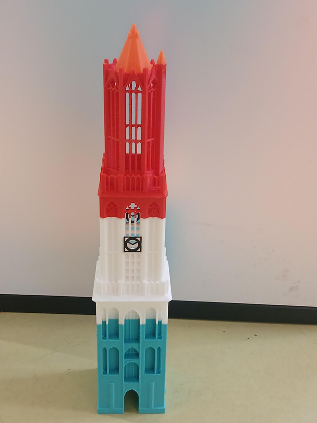 Blauw wit rood Domtoren