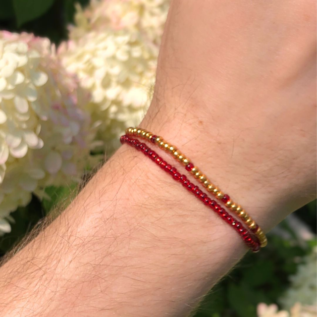 Robijn - Set van twee armbandjes