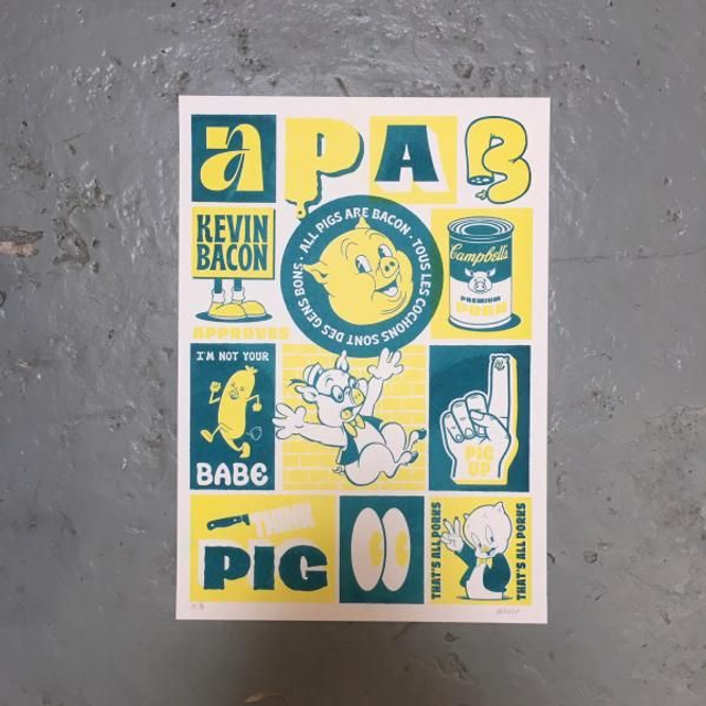 BUCKWILD - Risographie - A3 - 50ex - Signé