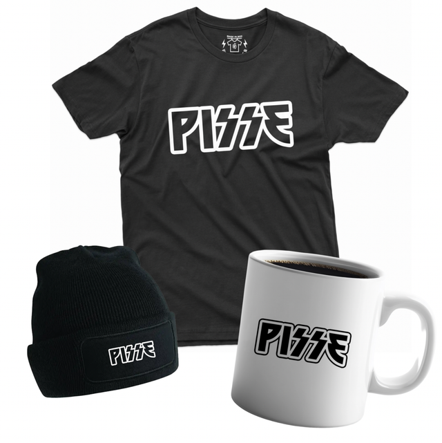 "PISSE" Tshirt, Sweat, Bonnet, Totebag, Mug
