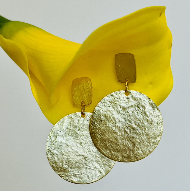 Boucles d'oreilles dorées