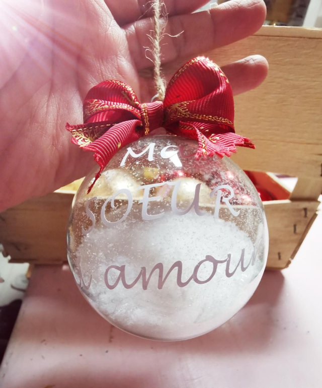 Boule "ma sœur d'amour" 