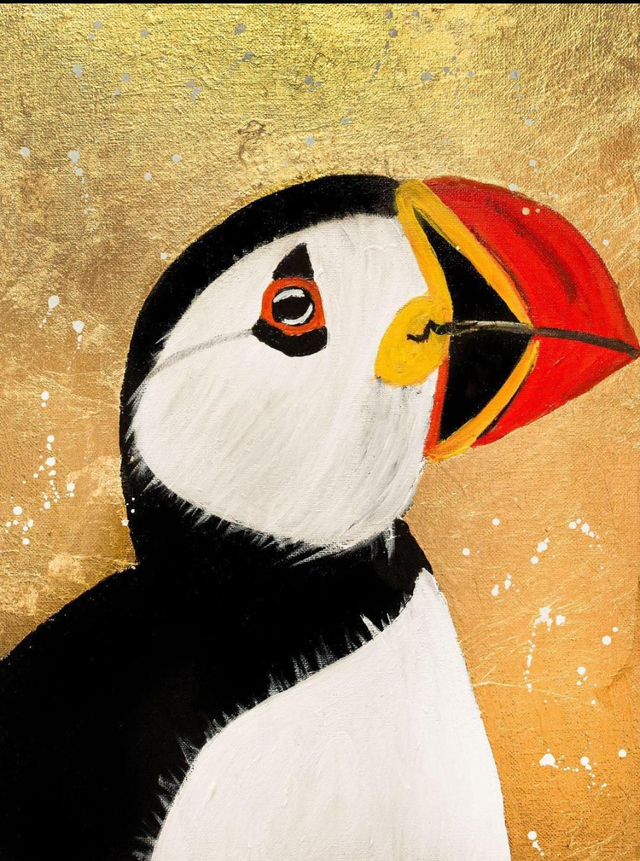 Puffin A3 Print With frame 