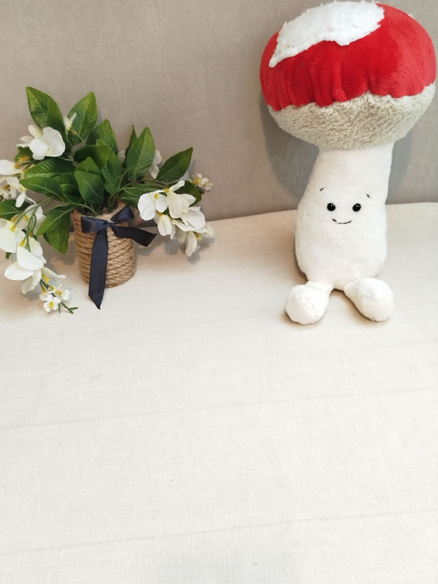 Coussin champignon amanite rouge