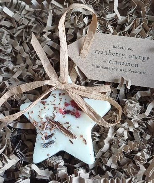 Scented Christmas Tree Decorations - Cranberry, Orange &amp; Cinnamon
