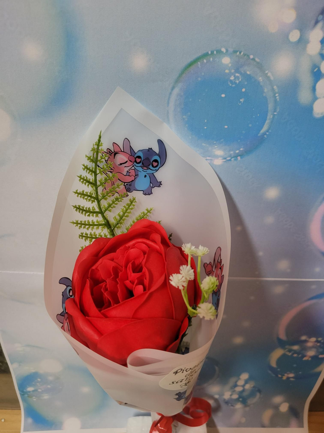 Pivoine de savon rouge 