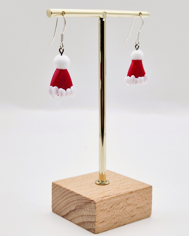 Boucles d'oreilles Bonnet de Père Noël