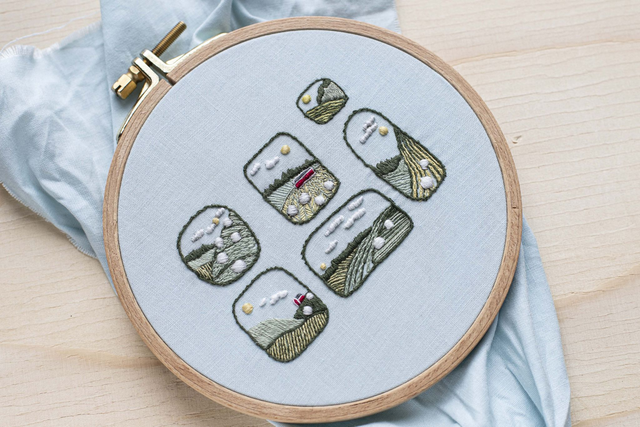 Fields I Stick&amp;Stitch KIT