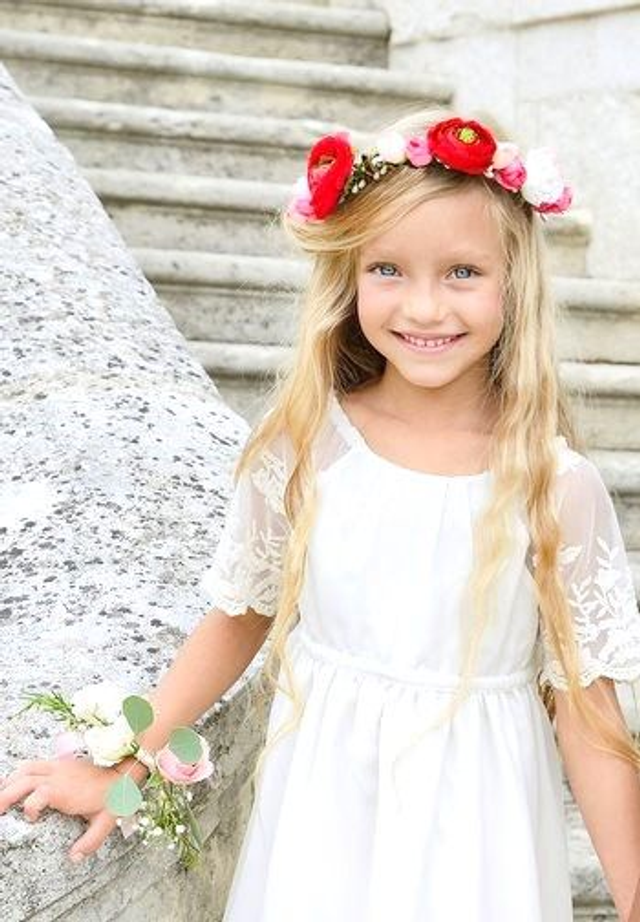 Robe en dentelle Ivoire ~ LUCIE