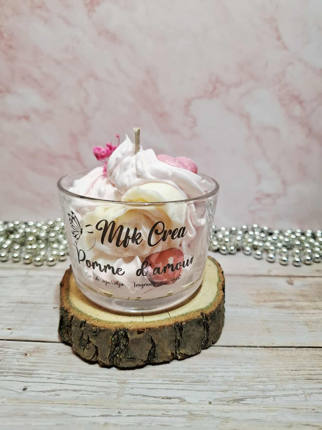Bougie parfumée pomme d'amour