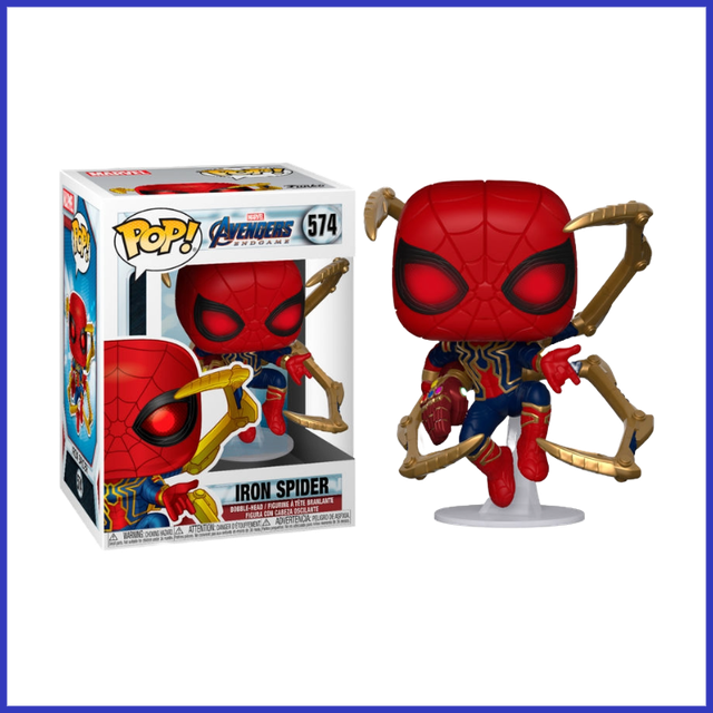 POP figure Marvel Avengers Endgame Iron Spider with Nano Gauntlet #574