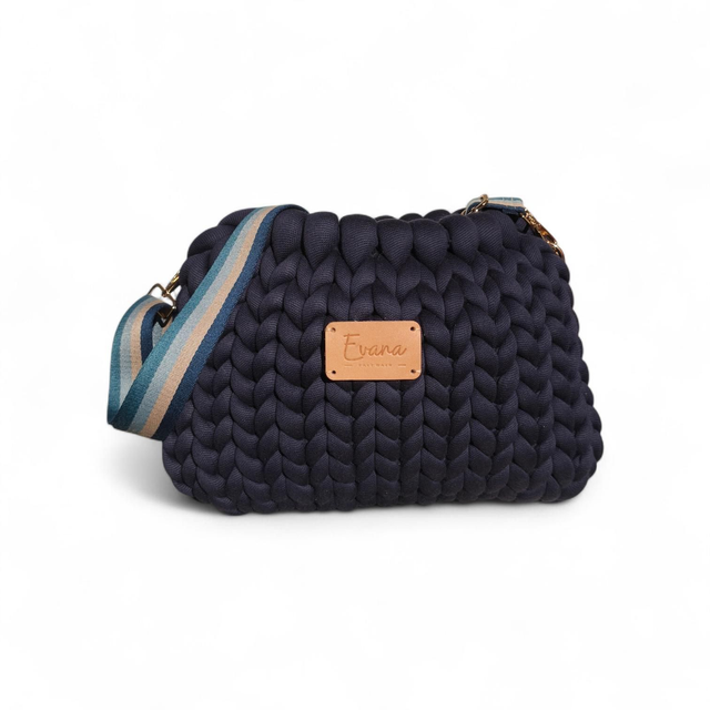 Nuita - grande bourse - logo en cuir