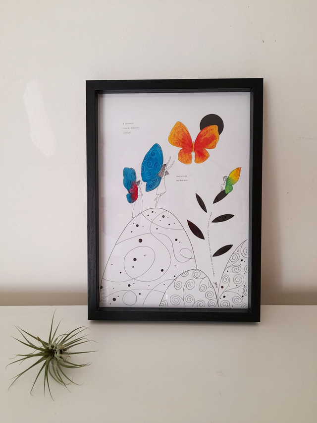 Illustration PRINT A4 - Si loin, si proche