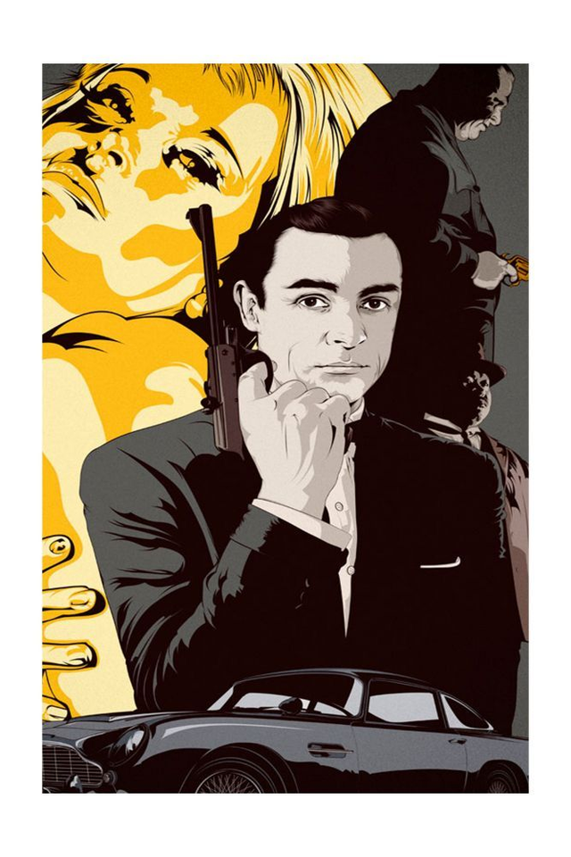 James Bond 007 Movies Art Print