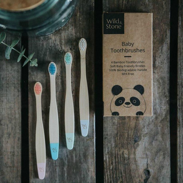 Baby Bamboo Toothbrushes (x4)