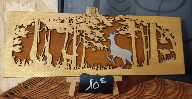 Plaque animaux de la forêt en 3D
