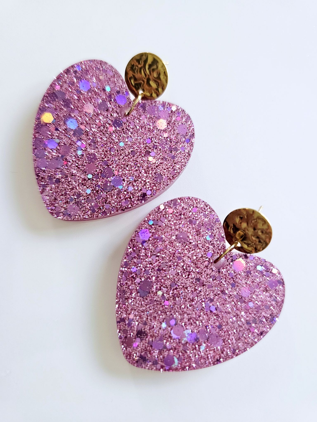 KISS'KISS aux paillettes mauves 