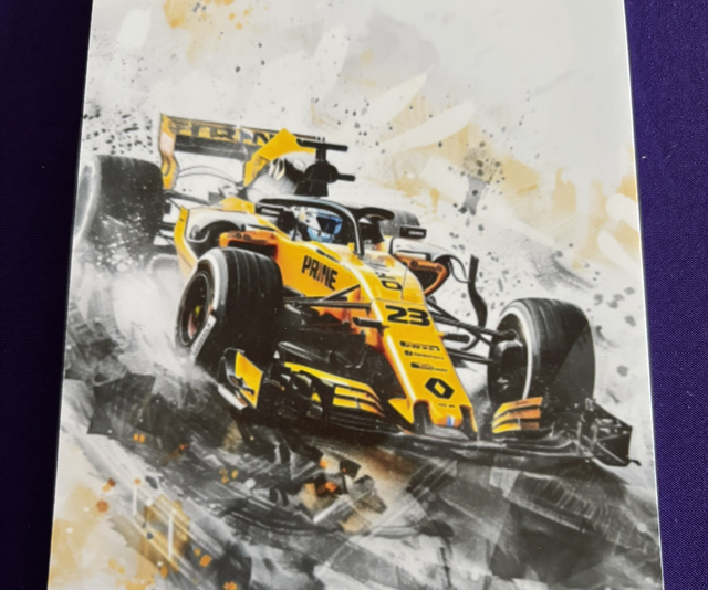Plain Note Pad Racing Car Yellow