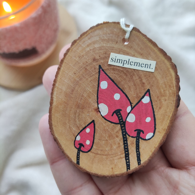 Simplement - Mini rondin de bois à suspendre