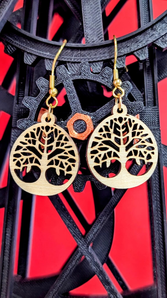 Boucles d'oreille Arbre de vie 