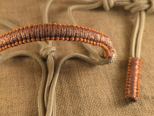 🧡 Licol "beige &amp; cuivre paillettes"        Taille poney