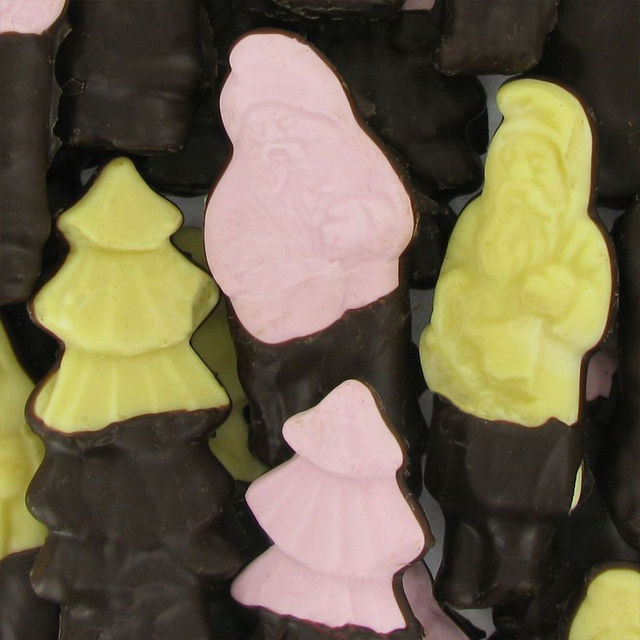 Guimauve de Noël mi-choco noir