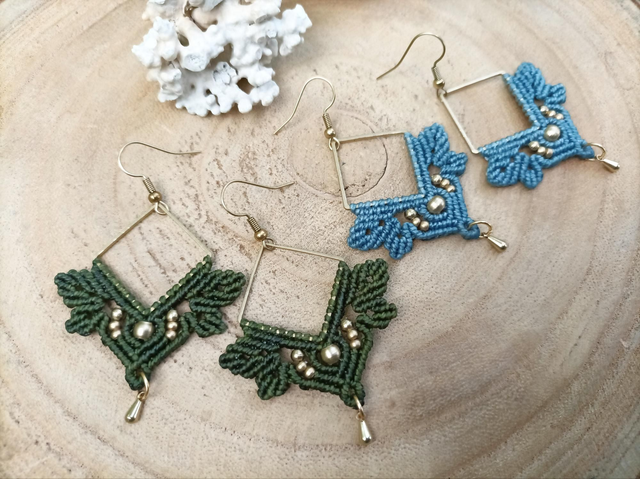 Boucles d'oreilles « ELËNA » ~ Coloris au choix