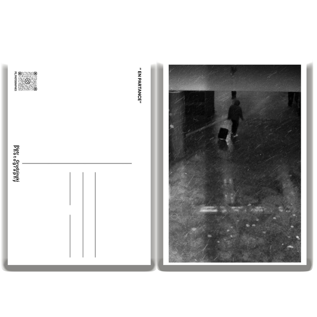 « En partance » - Carte postale A5