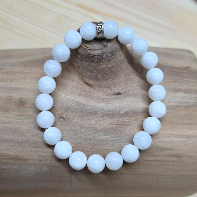 Bracelet jade blanc