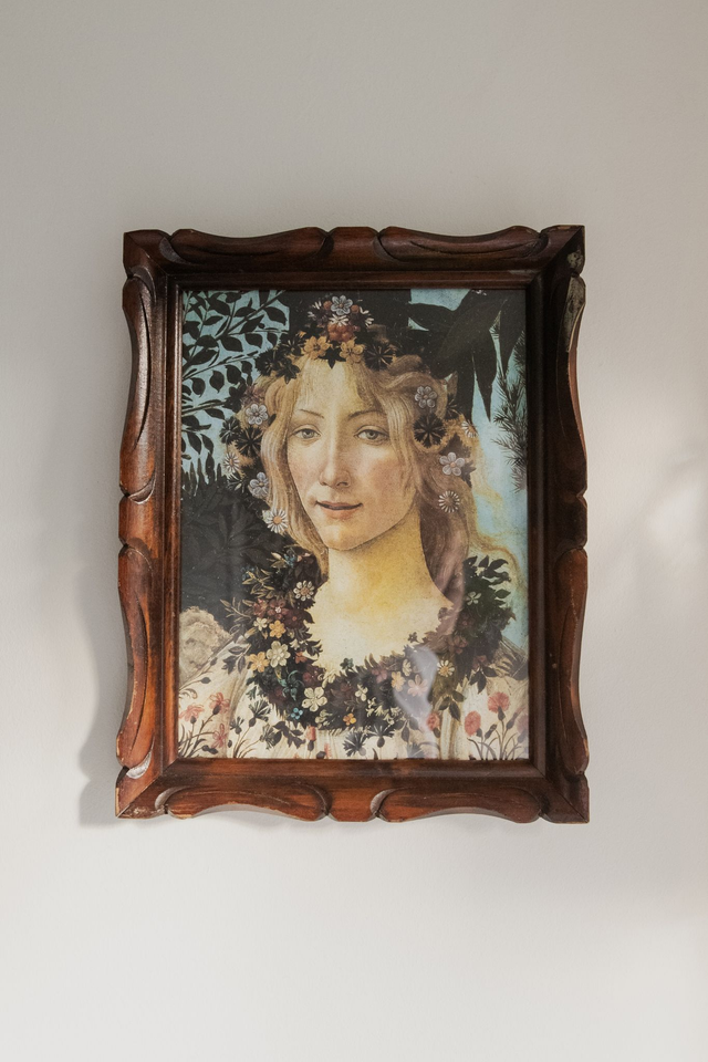 Flore 🖤 Cadre en bois revalorisé