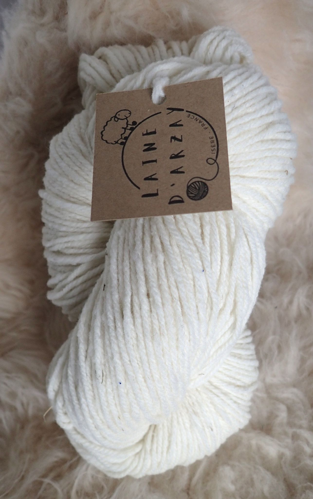 Echeveau écru laine mérinos 100g