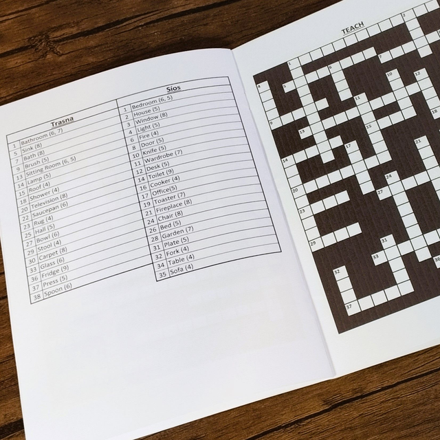 Leabhar Crosfhocail (Leibhéal 3) - Crossword Book