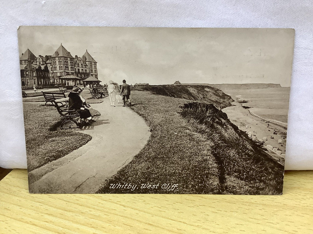 Whitby, West Cliff, Yorkshire, Posted 1929 F. Frith & Co.  Vintage Postcard Our Ref No. R888 £2.50 