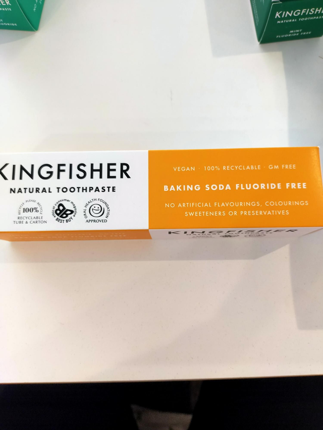 Kingfisher Flouride Free Baking Soda Toothpaste 100ml kin-bs100