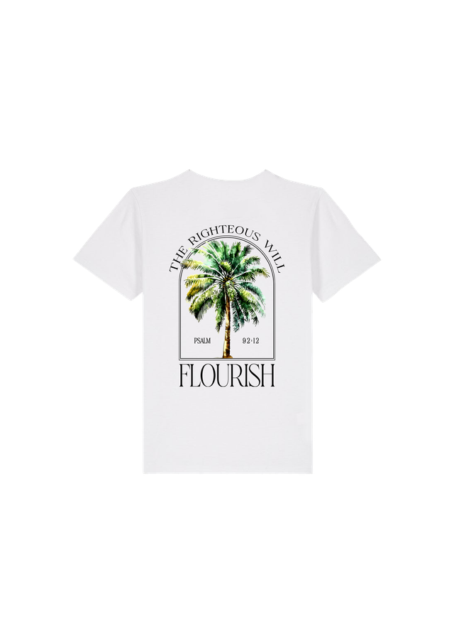 Kids White Palm Tee - [12-13 Years]