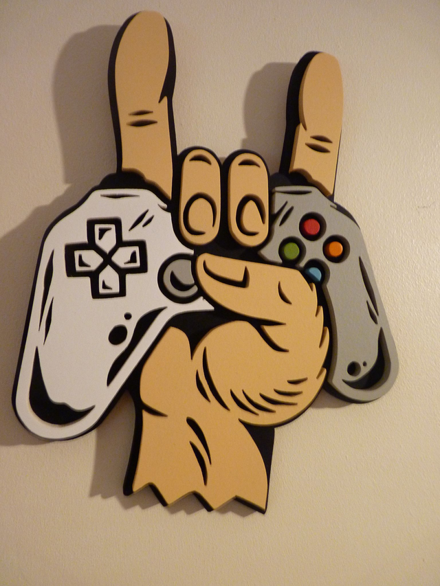 Gamer de Métal - 25x20 cms