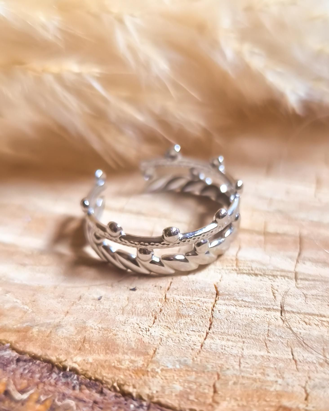 Bague "Lise" - Modèle argenté 