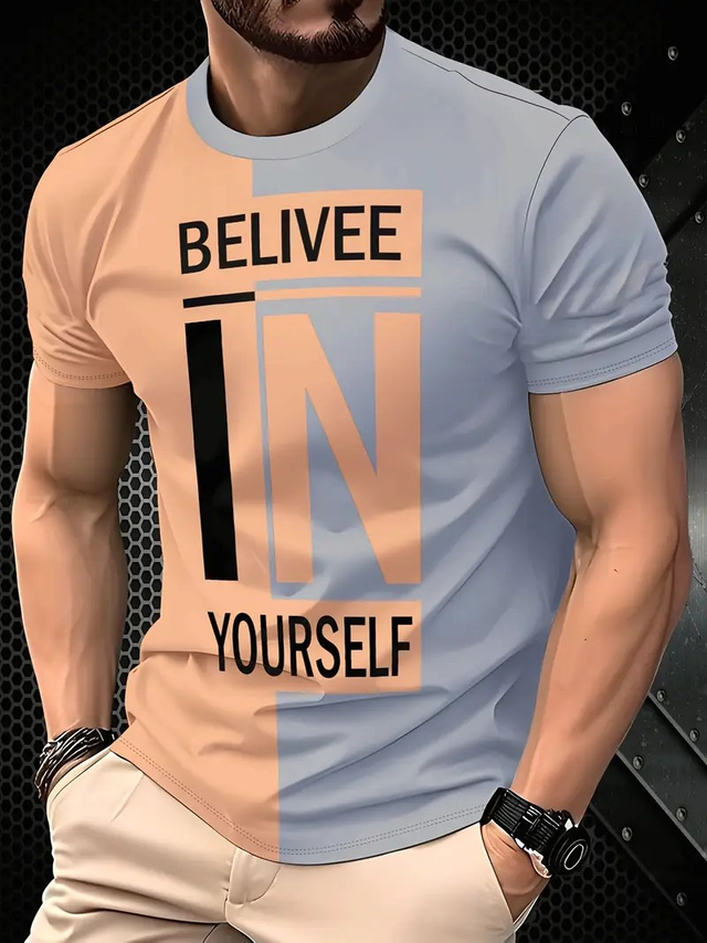 Men's "Believe in Yourself" Graphic T-Shirt