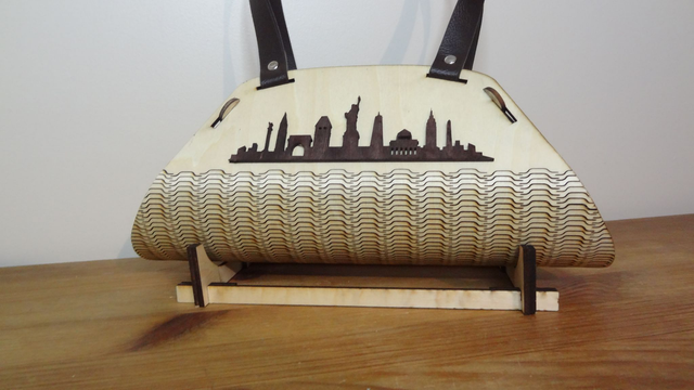 Sac en bois de soirée New York