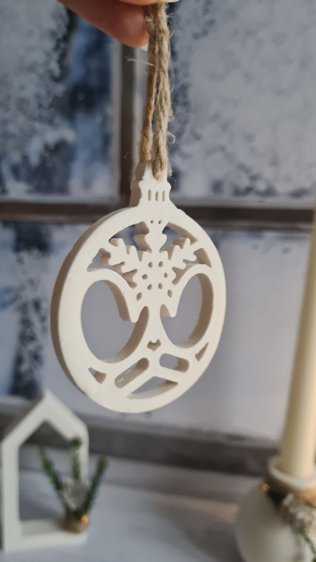 Suspension motif hivernal