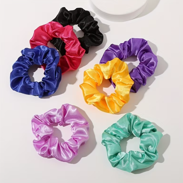 Satin Scrunchy 6pcs